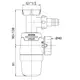 Сифон для кухонной мойки Neo Air 1½"×Ø40мм с подводом WIRQUIN (9542321)