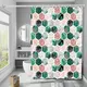 Шторка для ванны из полиэстера водонепроницаемая Bathlux 180x180 см с кольцами, занавеска для ванной комнаты