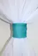 Кухонная занавесь, ламбрекен и тюль. Цвет лазурный с белым. Код 114к