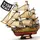 3D пазл CubicFun Корабль HMS Victory (T4019h)