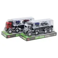Автовоз инерционный "City truck" (2 машинки)