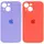 Cиликоновый чехол для iPhone 14 - Full Camera с микрофиброй (Лого), Разные цвета