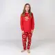 Женская пижама новогодняя с начесом с принтом оленя Cozy