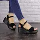 Женские босоножки на танкетке Fashion Zeus 1558 39 размер 25 см Черный