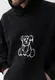 Худи мужской oversized GBI BEAR Черный размер S/M (13418-м)