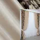 Комбинированные (2шт. 1,5х2,5м) шторы из ткани блекаут. Цвет коричневый с бежевым. Код 014дк (143-101А)) 10-032