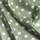 Ткань плательная атлас шелк стрейч горошок папороть