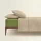 Двуспальное постельное белье с простыней на резинке BEIGE GEOMETRY CS20