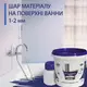 Краска эмаль для реставрации ванн Plastall Small 900г цвет Синий