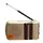 Радиоприёмник FM USB MicroSD Golon ICF-8 на аккумуляторе 18650 Золотистый