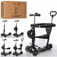 Самокат I-Trike Maxi JR3-027-B 67-76 см черный