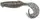 1551-09-49 Силикон Keitech Flapper Grub 4" 320 silver shad