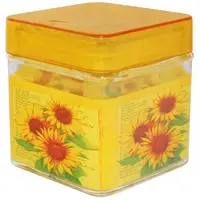 Емкость для сыпучих продуктов 0,65л кв. подсолнухи SNT 612
