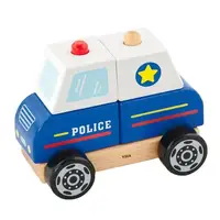 Деревянная пирамидка Viga Toys Полицейская машинка 50201FSC