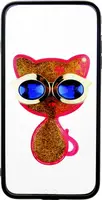 Чохол накладка TOTO TPU Case Decorative Stones IPhone 7 Plus/8 Plus Cat Pink