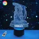 3D ночник "GODZILLA" (УВЕЛИЧЕННОЕ ИЗОБРАЖЕНИЕ)+ пульт ДУ+ батарейки (3ААА)  3DTOYSLAMP
