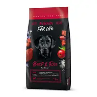 Корм для собак Fitmin dog For Life с говядиной и рисом 12кг