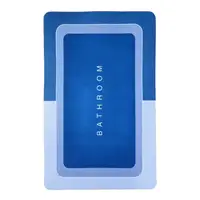 Килимок суперпоглинаючий у ванну 40*60см прямокут. R30937 (сіро-синій)