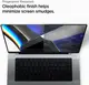Защитное стекло Spigen для MacBook Pro (2021) 16" GLAS.tR SLIM, Black (AGL04233)