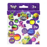 Шариковый пластилин "Bubble Clay" 8 цветов рус
