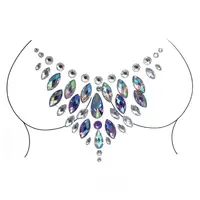 Наклейки кристаллы для груди Crystals 10 8503 10х9 см