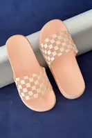 Шлепанцы женские, цвет персиковый, 243R5030-3