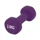 Гантель виниловая PowerPlay 4125 Achilles Violet, 2*2.5 кг