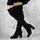 Женские ботфорты Fashion Carly 1276 38 размер 24,5 см Черный