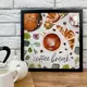 Постер в рамке Coffee break 30x30 см (KMT_COF007_BL)