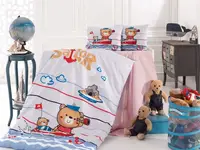Sailor постельное белье в кроватке. Ронфорс. Nazenin Турция.