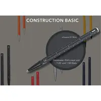 Багатозадачна кулькова ручка CONSTRUCTION BASIC, синя