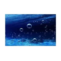 Море для аквариума наклейка с рыбами 65х110 см.