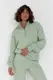 Женский спортивный костюм с молнией на воротнике - мятный цвет, L/XL