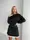 Теплое платье AO095 Черное Oversize XL-3XL