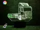 3D ночник "Автомобиль 28" (УВЕЛИЧЕННОЕ ИЗОБРАЖЕНИЕ) + пульт ДУ + сетевой адаптер +батарейки (3ААА)  3DTOYSLAMP