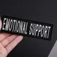 Набор шевронов 4 шт с липучкой Emotional Support, для служебных собак, кинологов, кинологическая служба,