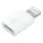Переходник PowerPlant micro USB (F) - Lightning (M)