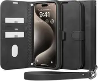 Чехол-книжка Spigen для iPhone 15 Pro - Wallet S Pro, Black (ACS06740)