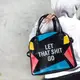 Сумка с принтом Oxford Let that shit go 32x30x9 см