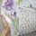 Тюль батист, коллекция "Flora". Цвет белый с фиолетовым и салатовым. Код 1266т