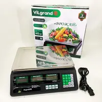 Торговые весы ViLgrand VES-6V-40 40 кг с калькулятором и аккумулятором