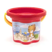 Ведро пластиковое "Цветочек", 1,5 л красное