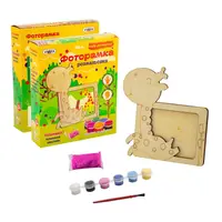 Фоторамка-раскраска Strateg из дерева Жираф (8008)