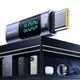 Переходник Usams Type-C To Type-C 100W Aluminum Alloy Digital Display Adapter US-SJ682 AU18