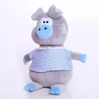 Мягкая игрушка Попелюшка Поросенок Хосе 23см в голубом (ZL1242)