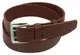 Мужской кожаный ремень под джинсы Skipper 1175-45 коричневый 4,5 см