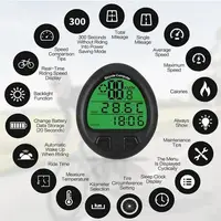 Велокомп'ютер з підсвічуванням дисплея 669/999 (26 функцій)