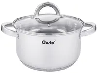 Кастрюля со стеклянной крышкой Gusto GT-1106-18 18 см 2.3 л