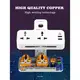 HUB адаптер сетевой with touch LED Lamp LDNIO SC2311 |2500W, 2Sockets, 2USB/1Type-C, QC/PD, 3A/20W|