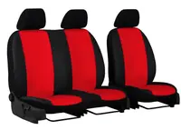 Авточехлы универсальные Pok-ter Standart 2+1 из экокожи красный